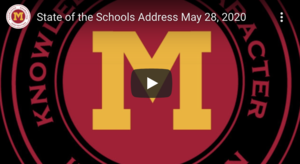 May 28,2020 State of the Schools Address